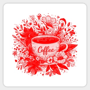 mornings are for coffee and contemplation - Coffee Lover, I Love Coffee, Coffee Cup Sticker